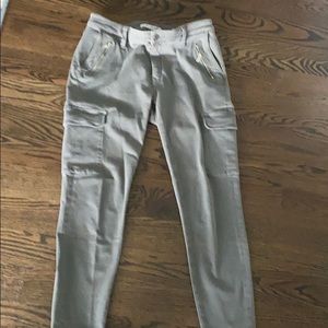 Mavi Juliette cargo skinny jeans in grey twill